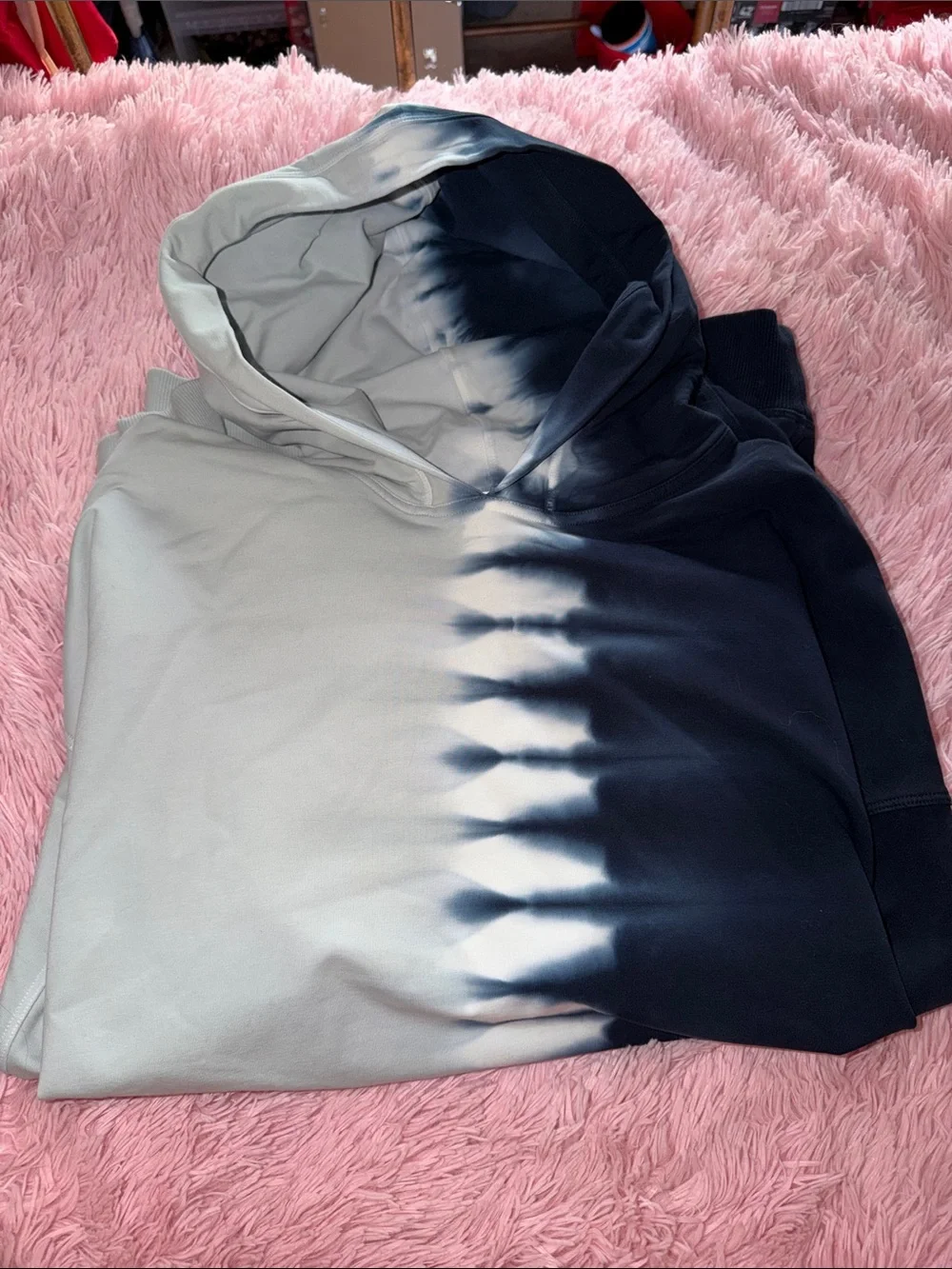 lululemon athletica Gray and Navy Dip-Dye Hoodie